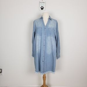 Francis Cabrel Worn-In Look Denim Chambray Dress